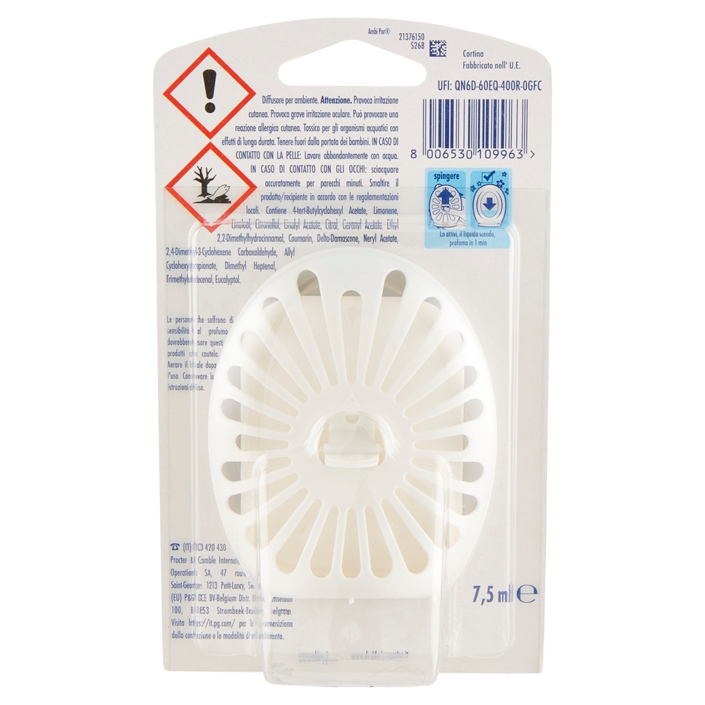 Ambi Pur Bagno Profumatore per Ambienti Elimina e Previene gli Odori, Cortina 7,5 ml